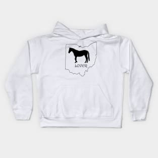 Ohio Horse Lover Gift Kids Hoodie